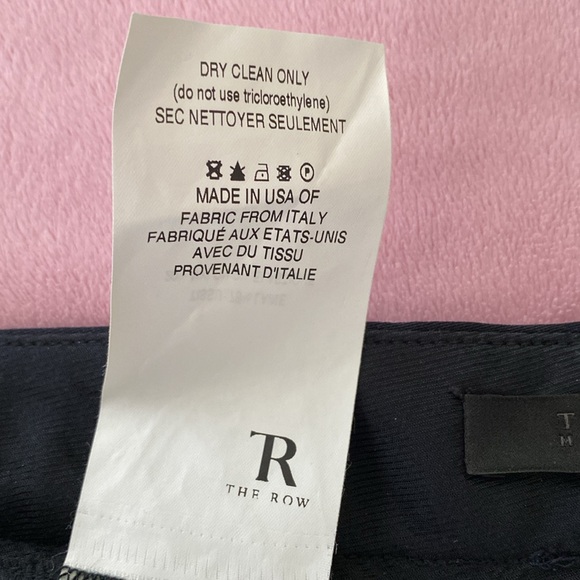 The Row navy lightweight wool slacks - Picture 7 of 8